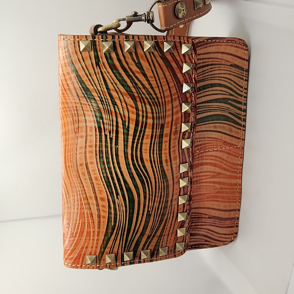 Patricia Nash Wavy Striped Hermosa Square Flap Small Crossbody P16964 - Picture 2 of 16